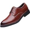 Generico Scarpe Uomo Pelle Casual Senza Lacci Scarpe Uomo Eleganti Nere Cuoio Lucide : Brogue Derby Slip-On Sneaker Resistente Antiscivolo Boat Shoes Leggere Scarpe per Sposo Matrimonio Uso Quotidiano
