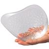 Lervanla Protesi mammaria simmetrica per mastectomia - Forma post-chirurgica per massaggio al seno con inserto a spirale, protesi in silicone per mastectomia, 1 pezzo