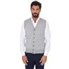 Ciabalù Cardigan Uomo in Lana Merinos Invernale Smanicato con Bottoni Gilet Made in Italy Slim Fit
