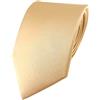TigerTie - Cravatta in seta satinata, disponibile in diversi colori, tinta unita, 100% seta, larghezza 8 cm