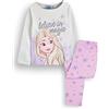 Disney Frozen Elsa Ragazze Pigiama | Top a Maniche Lunghe Bianco Princess per Bambini e Pigiama Grafico Rosa a Gamba Lunga | Regalo di Merchandising cinematografico