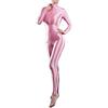 YiZYiF Smooth Sexy Body da Donna Tuta Intera Ginnastica Artistica Dazna Ballo Bodysuit Aderente Lingerie Leotard Slim Fit Jumpsuit Catsuit Maniche Lunghe Unitard Clubwear
