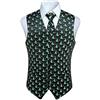 Enlision Gilet da Uomo Divertente Natale Festivo Babbo Natale Felice Gilet di Natale Cravatta Fazzoletto Gilet Set