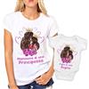 Puzzletee - Coppia Maglietta e Body Festa della Mamma - T-Shirt Donna e Tutina Neonato in Cotone, Leggere e Traspiranti - Stampa Resistente - Idea Regalo Speciale