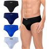 wirarpa Slip Uomo Cotone Mutande Intimo Pacco da 4 S-2XL | Tessuto Morbido