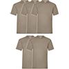 Fruit of the Loom Valueweight Short Sleeve T-Shirt (Pacco da 5) Uomo