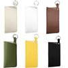 ONEBO Custodia Occhiali, Pezzi Pelle Nero Porta Occhiali, Bottoni Automatici Alla Moda Custodia Occhiali Morbida, per Occhiali Sole, Occhiali Miopia