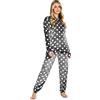 CityComfort Pigiama Pile Donna, Set Manica Pigiama Donna Invernale per Adulti Adolescenti, Regali per Lei