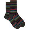 Gallo Calze corte uomo e verde righe multicolor micro