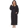 Arus Accappatoio Donna 100% Cotone, Spugna, Cappuccio, Extra Lungo | Morbido accappatoio in spugna con cintura e 2 ampie tasche, ideale dopo la doccia, in piscina, spa e per il relax.