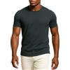 Leif Nelson LN8318N - Maglietta estiva da uomo, scollo rotondo, slim fit, in percentuale di cotone, colore bianco e nero, a maniche corte, scollo rotondo, a maniche corte, modello casual