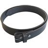 JEAN'S FRIEND New Classic Black Genuine Leather Belt Cinture Solid Real Leather Belt Cinture Gurtel (XL 49 inch 125 cm)