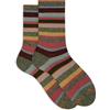 Gallo Calze corte donna verde righe multicolor