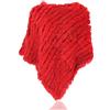 Uilor® Vera Pelliccia Coniglio Poncho in Pelliccia