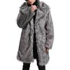 Valtorixia Cappotto invernale da uomo in pelliccia sintetica cappotto lungo invernale cappotto parka Outwear collo di pelliccia cappotti spessi