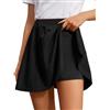DRESSTELLS Gonna con pantaloni, da donna, per carnevale, con pantaloncini, linea ad A, a vita alta, per carnevale, informale
