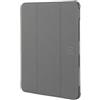 Tucano, Cover per iPad Air 10 e 9 (4ª/5ª Gen) e iPad Air 11 M2 (2024) e M3 (2025), Custodia Satin con Stand e Porta Apple Pencil, Cover Protettiva Anti-Shock in TPU e Policarbonato, Grigio