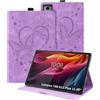 Auslbin Custodia per Lenovo Tab M11 Plus/K11 Plus 11.45 2024 Cover, Pelle Goffrata Farfalla PU con Funzione di Supporto, Flip Tab Cover per Tab M11 Plus/K11 Plus, Viola