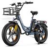 FLYRUN Bici Elettrica Uomo Donna 20×4.0 Fat Tire Bicicletta Elettrica 250W | 48V 13Ah Rimovibile Batteria, Autonomia zu 120 km, Basso Telaio, Display LCD NFC&APP, 7 Velocità E-Bike da per Ogni Terreno