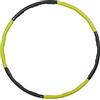 Relaxdays Hula Hoop, Cerchio Fitness, Ø 98 cm, Adulti, Attrezzi per Perdere Peso, Ginnastica, Allenamento, Giallo/Grigio