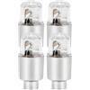 TusaMer Confezione da 4 tappi coprivalvola a LED per pneumatici, con rilevamento automatico, colorati che si illuminano al buio, per auto, moto, bici, si illuminano al buio per auto