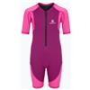 AQUASTIC Wavey - Muta in neoprene da bambina, 1,5 mm, colore: rosa | Neoprene da 1,5 mm, pantaloncini con maniche corte e gambe, cerniera posteriore, taglie 98-170 cm