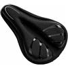 Generic Coprisella in Silicone con Memory Foam Imbottito Coprisella Antiscivolo con Rete Ventilata Spesso per Ciclisti, Spostamenti Quotidiani, Striscia Nera