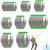 Exbrith 50 Pezzi Piombini Pesi Pesca, 2g 3g 4g 5g 8g 10g 15g 20g, 8 Taglie, Rimovibile, Riutilizzabile Piombo da Pesca per la Pesca in Acqua Dolce e Salata