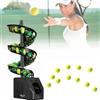 WJQZJDAMAI Macchina Portatile per Pickleball,Macchina Lanciapalle da Tennis | Altezza Regolabile e Velocità,Capacità 27-33 Palline,Frequenza/direzione Regolabili per Principianti,Club