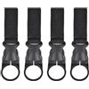 QOXEZY Clip per bottiglia d'acqua, confezione da 4 cinghie da cintura in nylon | La clip portabottiglie a mani libere attacca facilmente bottiglie d'acqua a cinture, borse o zaini.