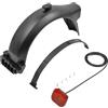 Generic Parafango posteriore e set fanale posteriore for F30D F40D E-Scooter Scooter elettrico Parafango posteriore Freno Accessori lampada di sicurezza