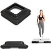 XTREXO Stability - Rialzi Max Step, 5 cm, confezione da 2 | 41 × 41 cm in HDPE, superficie antiscivolo, portata fino a 200 kg per regolare l'altezza durante l'allenamento fitness.
