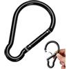 Generic Moschettone Ganci - 10cm Outdoor Lega di Alluminio Moschettone, Primavera | Escursionismo moschettone clip leggero, chiave, corda, bottiglia d'acqua titolare primavera fibbia, gancio zaino