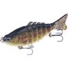 CAZSTYK Swimbait Multi snodato, Esche da Nuoto con Triplo | Esca da pesca da 10 cm, esche da nuoto multisnodate, esche da nuoto con triplo per, esche artificiali