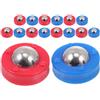 HOMSFOU 30 Pezzi Dischi da Shuffleboard da Tavolo in Plastica e Ferro | Accessori per Mini Shuffleboard e Pucks da Curling, Scorrimento Fluido, Ricambio per Party e Ufficio