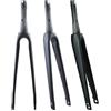 BSFHQS 1-1/2 Tubo Conico 700C Forcella Rigida per Bici da Strada in Carbonio Forcella Anteriore a ASSE Passante 12X100mm Freno A Disco 18-32C Pneumatici