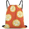 Morbuy Sacca Sportiva Zaino a Sacco (Arancione 4) | Stampa Arancione Zaino Traspirante con Coulisse Sportivo Leggero Traspirante per Palestra, Scuola, Viaggi, Uomo Donna Unisex