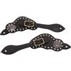 SUNGOOYUE Spur Strap Easy-Adjust Buckle | Resistente cinturino per sperone in pelle per cavalieri Fibbia facile da regolare Resistente pelle di mucca con