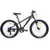 DEPORBIKES Bicicletta da 24 pollici per bambini da 9 a 12 anni, mountain bike + telaio in alluminio + 7 velocità Shimano + sospensione anteriore + freni V-Break | ideale per bambini