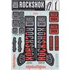 RockShox ROCK SHOX adesivo sid e steli 35 troy lee design arancione/argento