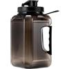 Tdoutop Bottiglia Portatile PETG 2400ml con Doppio Manico Flacone Acqua Sportiva Borraccia Fitness Grande capacità Flacone Leggero Adatta a Palestra Viaggi Ca, Nero