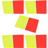 CAZSTYK 5 Set Carte da Arbitro Professionisti | Avvertenza per calcio in plastica, cartellini e gialli, accessori per allenatori, i giocatori