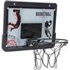 Zisemeil Set di canestro da basket regolabile in altezza | Plastica robusta, telaio portatile, per giocare in interni ed esterni
