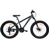 DEPORBIKES Bicicletta da 24 pollici, per bambini, 9-12 anni, mountain bike + ruote Fat 3.0 + 21 velocità Shimano + sospensione anteriore, ideale per avventure all'aria aperta
