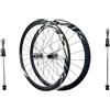 KUNYOS Ruote per Bici da Corsa 700C, Lega di Alluminio 36 Mm, Freno A Disco, Mozzo HG Compatibile con Cassetta 8/9/10/11/12 velocità, 24 Fori