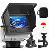 VeftBltrem Trovatore portatile HD da 4,3 pollici con cavo da 30 m - Telecamera da pesca subacquea con visione notturna, angolo regolabile (45°/90°/180°) e design impermeabile per la pesca in mare, fiume e mare