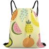 Morbuy Sacca Sportiva Zaino a Sacco (Giallo) | Stampa Ananas Zaino Traspirante con Coulisse Sportivo Leggero Traspirante per Palestra, Scuola, Viaggi, Uomo Donna Unisex
