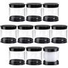 PH PandaHall 10 supporti singoli per palline da golf, 4,9 x 4,7 cm | Cilindro trasparente per esporre palline da golf, organizer per palline da golf con coperchio nero, supporto per colonna per
