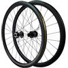 KUNYOS Set di Ruote per Bicicletta da Strada in Fibra di Carbonio, Raggi 20/24 Fori, Freni A Disco, Sgancio Rapido, Pacco Pignoni 7-11 velocità, Pneumatici Compatibili 700C*23C-38C, Set di Ruote