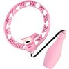 Sisyeuo Hula hoop da fitness in ABS, design anti-caduta, 12 nodi rimovibili, regolazione personalizzata per tutti i livelli, anello da ballo intelligente con funzione massaggiante, dimensioni regolabili per